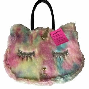 Luv Betsey by Betsey Johnson - Cat Unicorn Multicolor Rainbow Tote